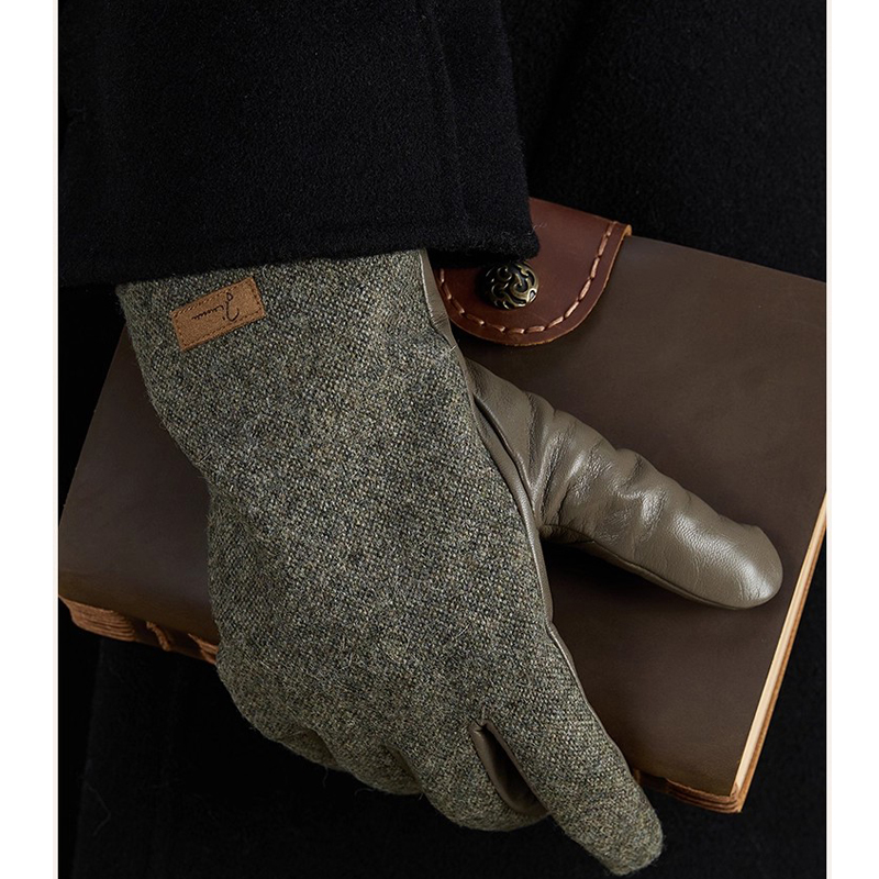 Wool Glove Lined - Luvas de inverno touchscreen masculinas rússia