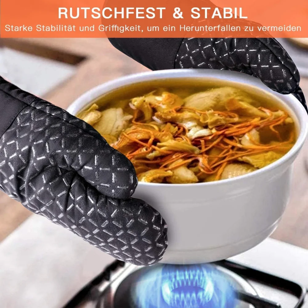 4 luvas de silicone para forno - Heat Resistant Glove avaliação e preço