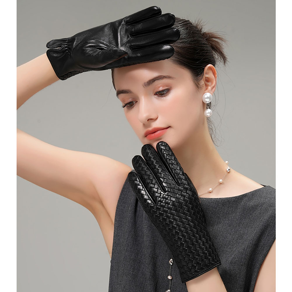 Luvas de Couro Genuíno Feminin - Wool Glove Lined avaliação e preço