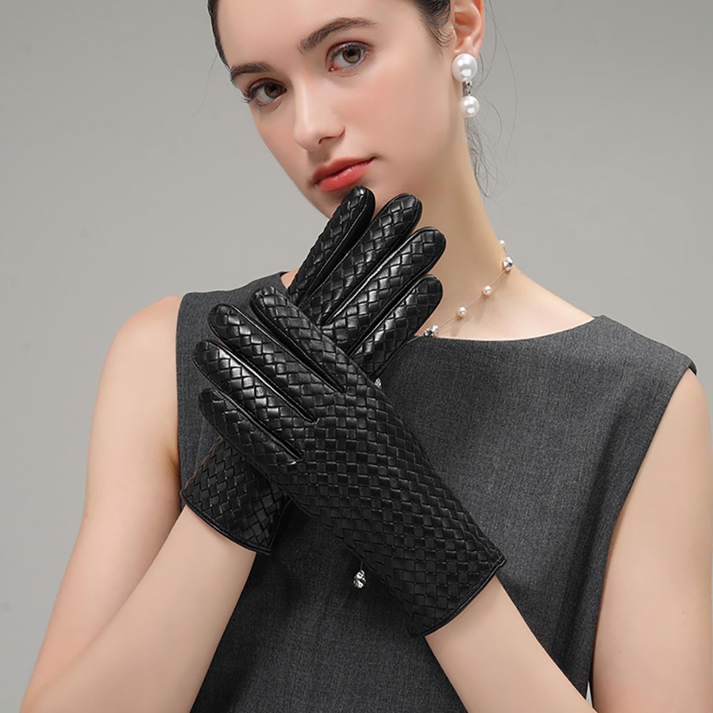 Luvas de Couro Genuíno Feminin - Wool Glove Lined avaliação e preço