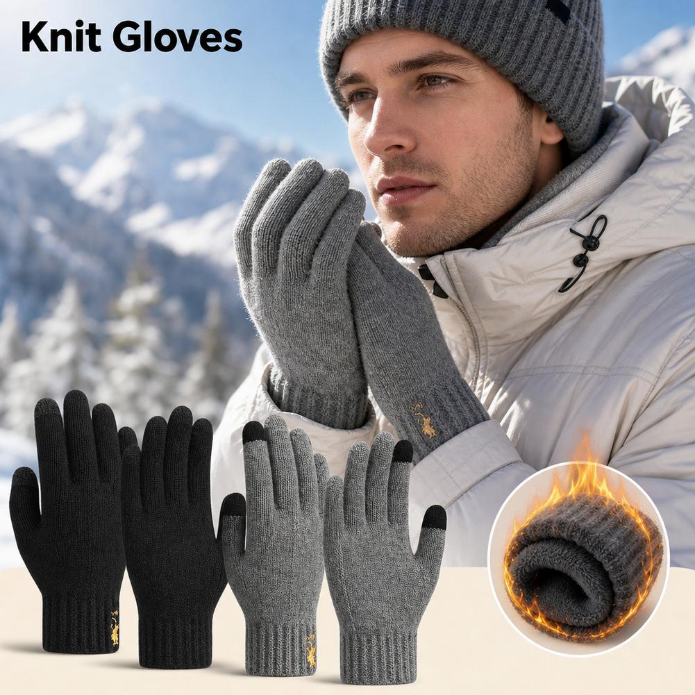 Luvas de inverno de malha, com - Wool Glove Lined avaliação e preço