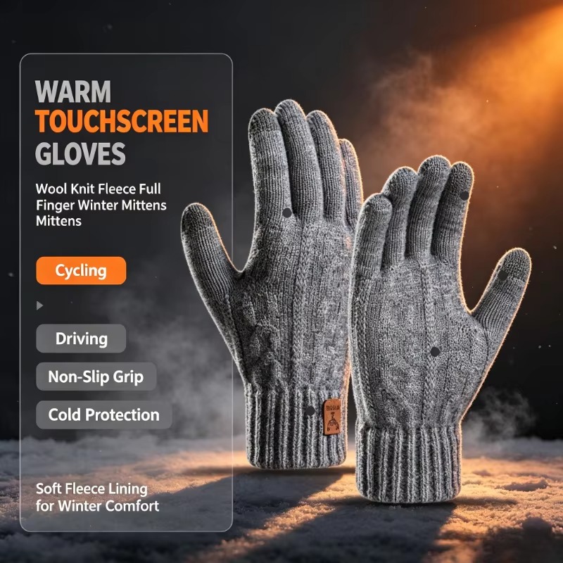 Luvas Térmicas de Lã Masculina - Wool Glove Lined avaliação e preço
